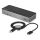 StarTech.com USB-C USB-A Dock - Hybrid Universal Triple Monitor Laptop Docking Station DisplayPort & HDMI 4K 60 Hz - 85W PD, 6x USB-Hub, GbE, Audio - USB 3.1 Gen 2 10 Gbit/s