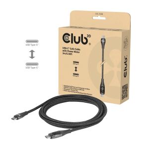 Club3D USB-C Sicherheitsladekabel 240W 2m Lade-Display St/St retail