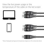 Club3D USB-C Sicherheitsladekabel 240W 2m Lade-Display St/St retail