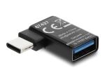 DELOCK Adapter 10Gbps USB-C St > USB-A Buchse links gew.