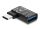 DELOCK Adapter 10Gbps USB-C St > USB-A Buchse links gew.