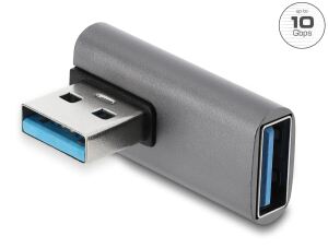 DELOCK Adapter 10Gbps USB-A St > Bu rechts gew. Aluminiumgeh