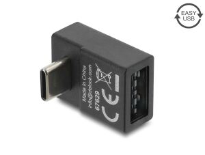 DELOCK Adapter 2.0ßUSB-C St > Easy USB-A Bu oben gewinkelt