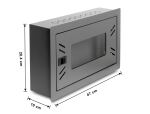 DELOCK 12" Netzwerk-/Schaltschrank mit Frontabdeckung 4HE