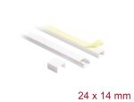 DELOCK Kabelkanal selbstkleb, Schiebedeckel 24x14mm 1m weiß