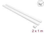 DELOCK Kabelkanal selbstkleb, Schiebedeckel 40x19mm 1m weiß