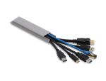 DELOCK Kabelkanal selbstkleb, Schiebedeckel 30x14mm 1m grau