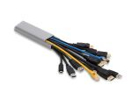 DELOCK Kabelkanal selbstkleb, Schiebedeckel 40x19mm 1m grau