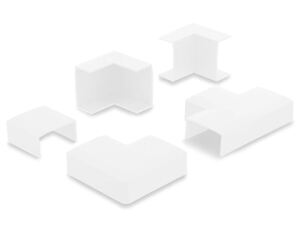 DELOCK Verbindungsstück für 30x14mm Kabelkanal Set 5Stk weiß