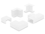 DELOCK Verbindungsstück für 30x14mm Kabelkanal Set 5Stk weiß