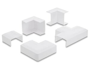DELOCK Verbindungsstück für 40x19mm Kabelkanal Set 5Stk weiß