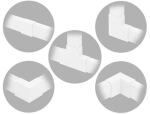 DELOCK Verbindungsstück für 40x19mm Kabelkanal Set 5Stk weiß