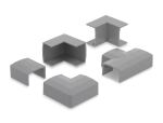 DELOCK Verbindungsstück für 24x14mm Kabelkanal Set 5Stk grau