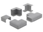 DELOCK Verbindungsstück für 40x19mm Kabelkanal Set 5Stk grau