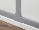 DELOCK Verbindungsstück für 40x19mm Kabelkanal Set 5Stk grau