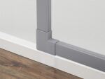 DELOCK Verbindungsstück für 40x19mm Kabelkanal Set 5Stk grau