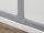 DELOCK Verbindungsstück für 40x19mm Kabelkanal Set 5Stk grau
