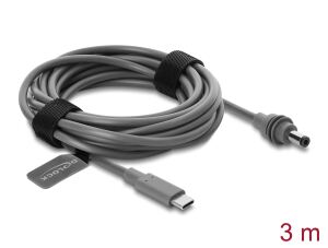 DELOCK USB-C St > DC 5,5 x 2,1mm Kabel 3m grau