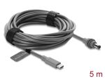 DELOCK USB-C St > DC 5,5 x 2,1mm Kabel 5m grau