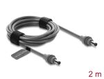 DELOCK DC 5,5 x 2,1mm > DC 5,5 x 2,1mm Kabel 2m grau