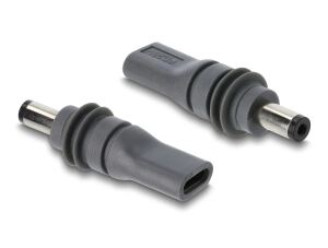 DELOCK USB-C Bu > DC 5,5 x 2,1mm Adapter grau