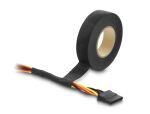 DELOCK Gewebeklebeband 25mx19mm reißbar selbstklebend schw.