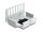 DELOCK LWL Patchfeld 6 Port für SC Dupl/LC Quad grau Metall