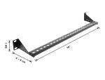 DeLOCK 19″ 1 HE Kabelmanagement Panel /...