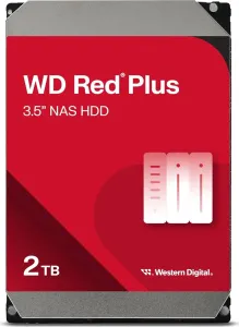 Western Digital WD Red Plus 2TB, 24/7, 512e / 3.5" / SATA 6Gb/s Generalüberholt