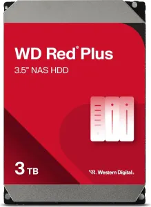 Western Digital WD Red Plus 3TB, 24/7, 512e / 3.5" / SATA 6Gb/s Generalüberholt