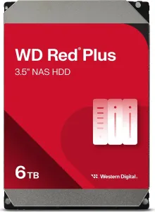 Western Digital WD Red Plus 6TB, 24/7, 512e / 3.5" / SATA 6Gb/s Generalüberholt