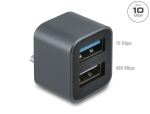 DELOCK Mini USB Hub USB-C St > 1x USB-A 10Gbps, 1x A 2.0