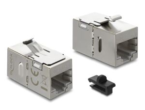 DELOCK Keystone Modul Kupplung RJ45 Buchse > Buchse Cat.6A
