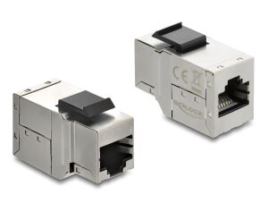DELOCK Keystone Modul Kupplung RJ45 Buchse >Buchse Cat.6A