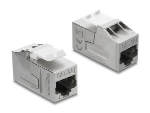 DELOCK Keystone Modul Kupplung RJ45 Buchse > Buchse Cat.6A