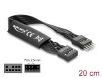 DELOCK HD Audio Flachbandkabel 9Pin Pfostenst > Bu...