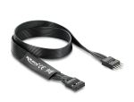 DELOCK HD Audio Flachbandkabel 9Pin Pfostenst > Bu 50cm schw