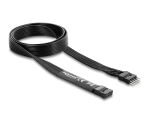 DELOCK HD Audio Flachbandkabel 9Pin Pfostenst > Bu 70cm schw