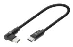 MANHATTAN USB-C-Ladekabel 1x 90°Winkel 60 W 20 cm 5er-Pack