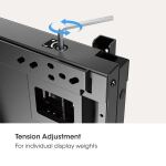 MANHATTAN TV-Wandhalterung Lift & Lock 55-75" schwarz