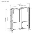 MANHATTAN TV-Wandhalterung Lift & Lock 55-75" schwarz