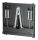 MANHATTAN TV-Wandhalterung Lift & Lock 55-75" schwarz
