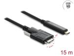 DELOCK Aktiv. Optisches Kab USB-C 10Gbps St > Micro-B...