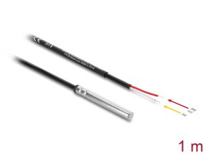 DELOCK Temperaturfühler-Kabel, 2x off. Kabelenden DS18B20 1m