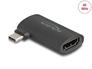 DELOCK USB-C St >HDMI Bu (DP Alt Mode) Adapter 4K gewinkelt