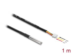 DELOCK Temperaturfühler-Kab mit 3Pin Pfostenbu DS18B20 1m