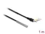 DELOCK Temperaturfühler-Kab, 3,5mm 3Pin Klinkenst DS18B20 1m