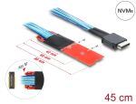 DELOCK M.2 Key M > 1x OCuLink SFF-8612 Konv. mit 45cm Kabel