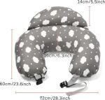 Momcozy - Stillkissen verstellbar Wolke/grau