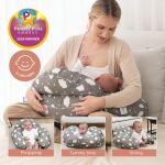 Momcozy - Stillkissen verstellbar Wolke/grau